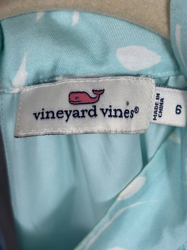 Vineyard Vines Women’s 6 Blue Halter Monstera Print Silk Blend Maxi Dress - Picture 5 of 9