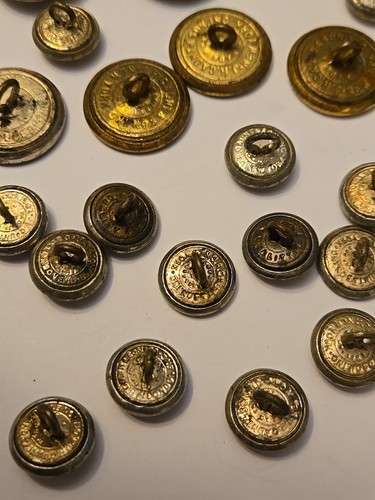 Großes Konvolut 50 Stück!  Eisenbahn Knöpfe Bediener, Motormann, Schaffner, B&O ect. - Bild 11 von 19