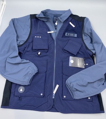 Kith x Columbia PFG Skeena Falls Jacket Extreme Midnight Navy Blue -Men s Small