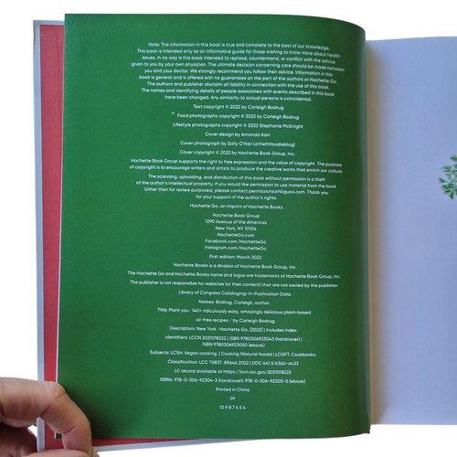 Plant You By Carleigh Bodrug (Vegan Cook Book Hardcover) NEW - Picture 21 of 23