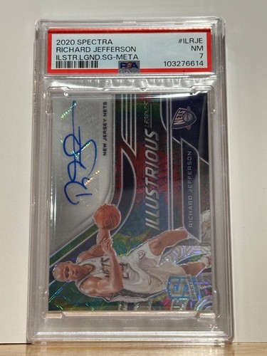 2020 Spectra Richard Jefferson Illustrious Legends Auto /25 - PSA 7