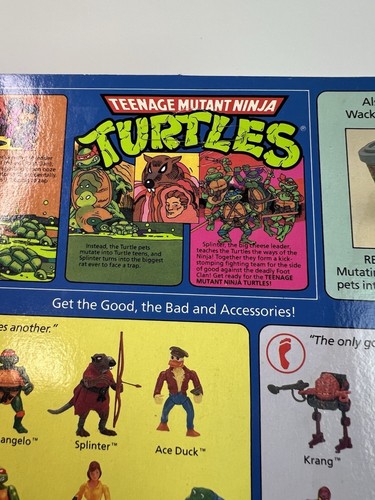 Tarjeta Krang TMNT Playmates 14 Back Teenage Mutant Ninja Turtles 1988 de colección sin usar, en caja - Imagen 13 de 17