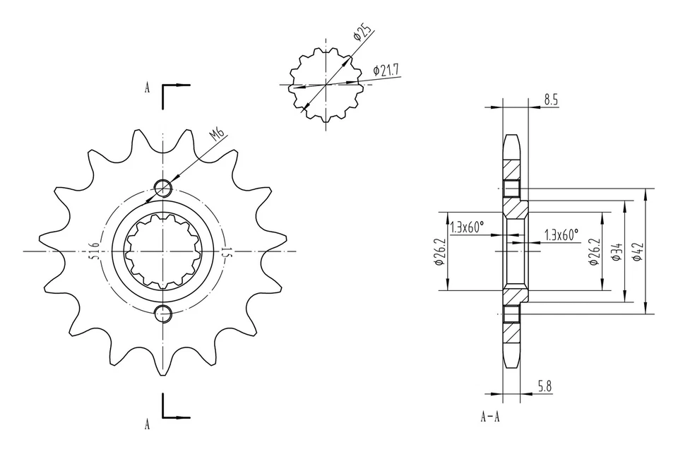 For Kawasaki Ninja 250R 1988-2012 BikeMaster 965510 520 Series Sprocket Foto 2 de 2