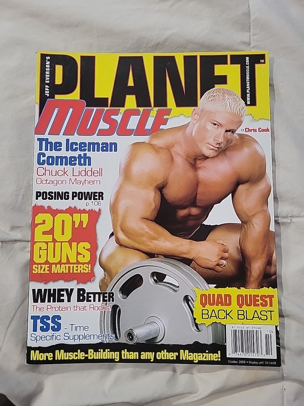 PLANET MUSCLE bodybuilding fitness magazine CHRIS COOK Chuck Liddell Oct 2008