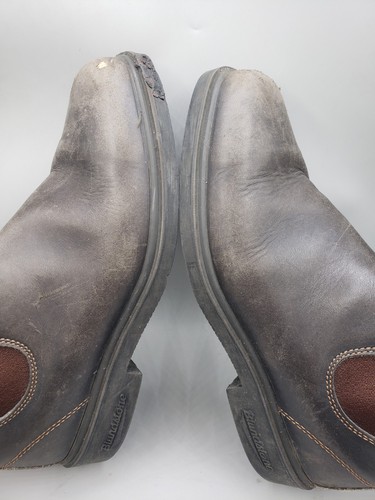 DAMAGE- Blundstone Originals 500 Men US Size 11 UK 10 Brown Leather Chelsea Boot - Picture 12 of 17