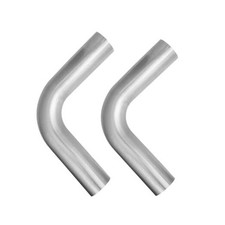 2.5" OD 90 Degree Exhaust Pipe Stainless Steel Mandrel Bend Elbow, 2.5 Inch