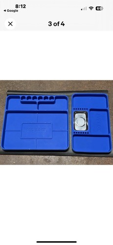 Kobalt Silicone Organizer 2 Pc Nesting Tool Tray Set With Magnetic Insert - Picture 5 of 5