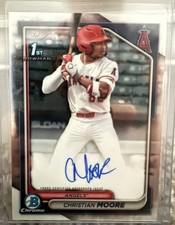2024 Bowman Draft - Chrome Prospect 1st Auto  Christian Moore #CPA-CM (AU, RC)