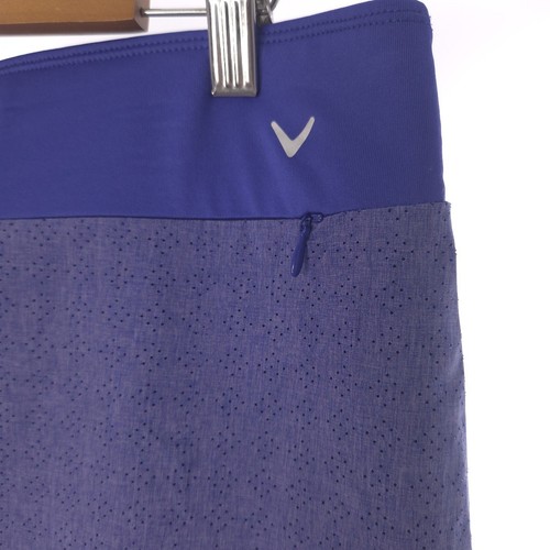 Callaway Opti Dri Truesculpt Clematis Blue Skort Womens Stretch XL Zip Pockets - Picture 4 of 12