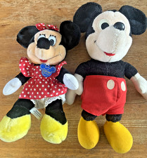 Mickey Minnie Mouse Plush Set Disney Parks Vintage