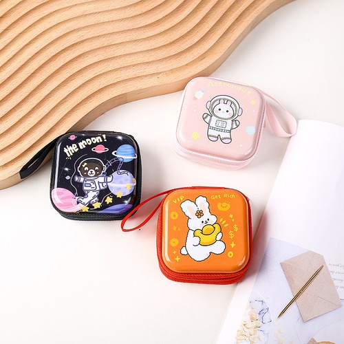 Retro Tinplate Coin Purse with Zipper Closure for Women 7x7cm Multicolor * - Picture 9 of 24