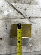 2 1/8” X 1 3/8” X 1 3/16” BRASS SOLID BAR DROP Machining Stock Yellow Plate Rod