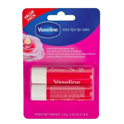 Vaseline Lip Therapy Rosy Lips Stick Duo Pack | Moisturises & Softens Lips - Picture 2 of 4