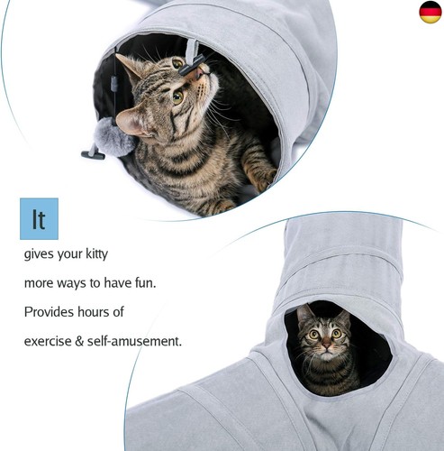 PAWZ Road schön Faltbar Katzentunnel Katzenspielzeug mit Ball Rascheltunnel für - Bild 2 von 9
