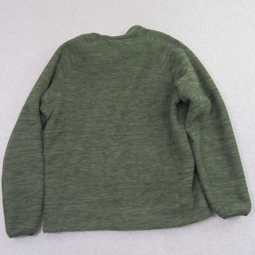 32 Degrees Heat Mens Fleece Jacket M Green Heathered Sherpa Lined Space - Picture 2 of 9