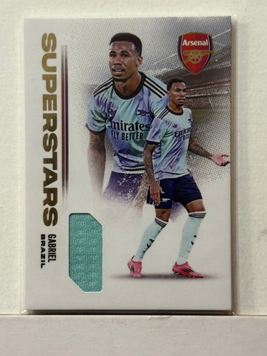 2024-25 Futera Club FX Arsenal Superstars Relic Gold #02 Gabriel 06/11
