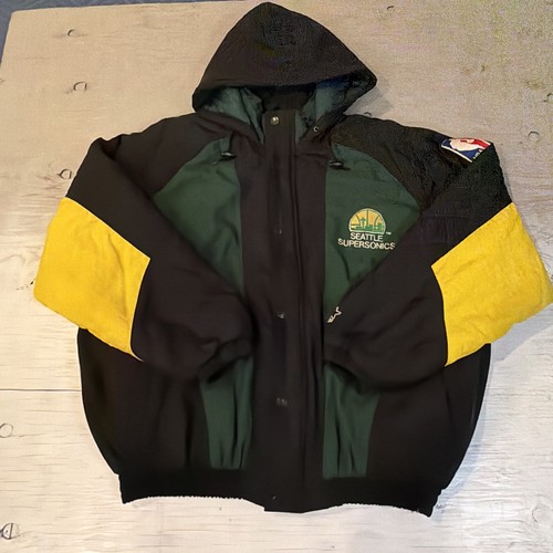 Vintage 90s NBA Starter Seattle SuperSonics Full Zip Hooded Jacket Gr. 2XL - Bild 9 von 24