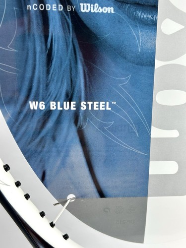 NUEVA raqueta Wilson Ncode W 6 azul acero W6 n código + estuche - sin cuerdas 4 1/2, 97” - Imagen 23 de 24