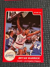 1984-85 Star Basketball Bryan Warrick #23 - NM - No Creases - Sharp Corners