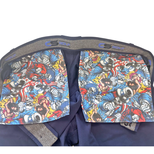 Mens Golf Shorts 8" Printed Designer Pockets Quick Dry Stretch Elastic Waist - Picture 19 of 55