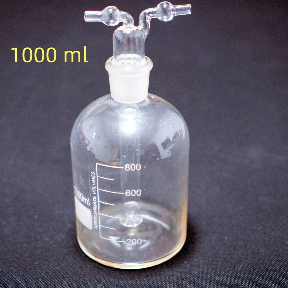 实验室玻璃洗瓶洗涤瓶1000毫升, 实验室玻璃供应商 — 第 4/4 张图片