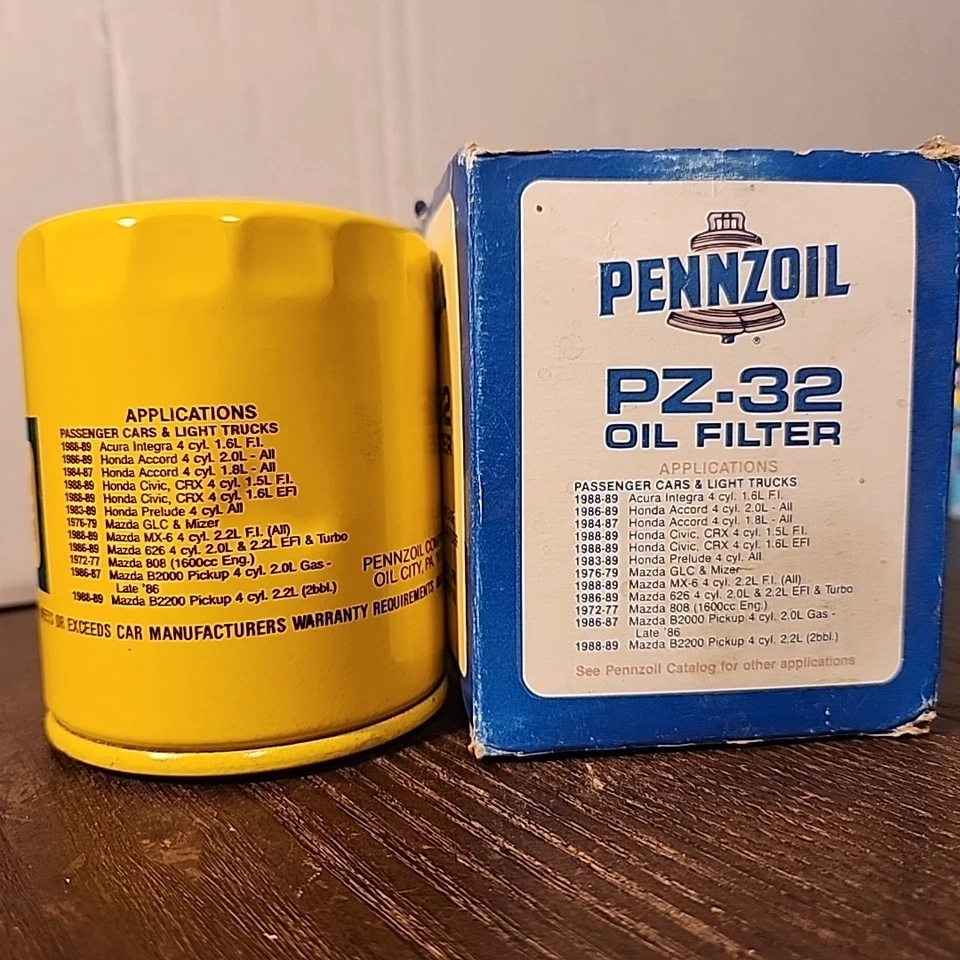 全新旧库存发动机机油过滤器 Pennzoil PZ-32、讴歌、本田、马自达。  — 第 2/4 张图片