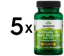 5 x Swanson Dr. Stephen Langer's Ultimate 16 Strain Probiotic (186,62 EUR/kg)