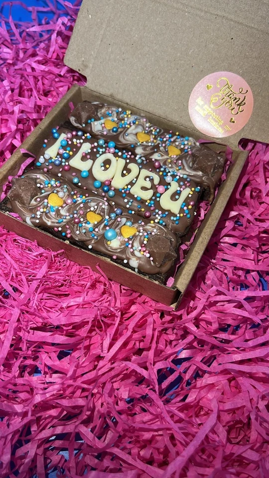 Customizable delicious brownies/postal/any occasion/personalised/small gift - Image 3 of 4