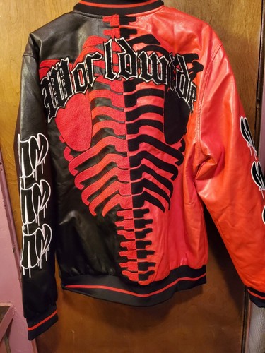 Chaqueta Boohooman Skeleton Sport College Béisbol Letterman Bombardero Universitario Hombres - Imagen 2 de 13
