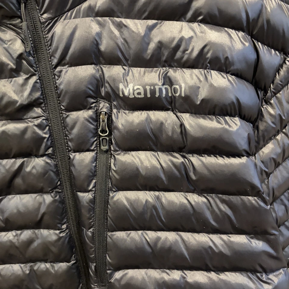 Men’s Marmot Down Puffer Hoodie XXL - Image 2 of 4