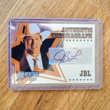 2006 WWE Topps Heritage Chrome JBL Auto Wrestling Card Autograph Bradshaw