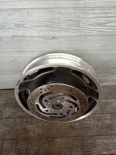 09-22 Harley Davidson Touring Airstrike Front Wheel Rim Assembly Straight 16x3 - Picture 5 of 11