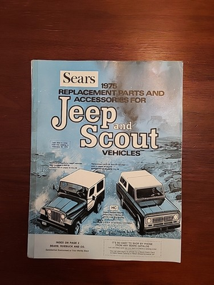 #ad #ad Rare Vintage Sears Catalog Jeep Scout Willys Replacement Parts Accessories 1975 $20.00