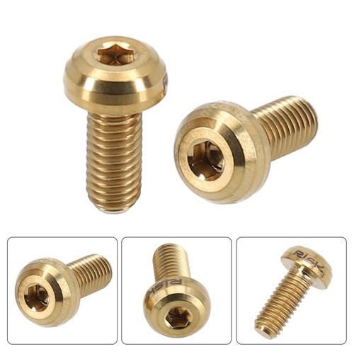 RISK M5x12mm Titanium Bike Bottle Holder Screw Bicycle-Water Bottle Cage Bolts - Picture 11 of 68