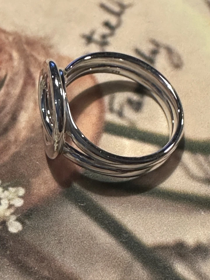 Silpada Karma Swirl Ring .925 Sterling Silver R6333 NEW Size 8 - Image 4 of 4