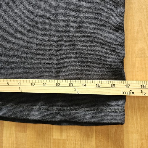 Vtg Y2k Hollister Blue Waffle Thermal Henley Sz M Preppy Academia 100% Cotton - Picture 10 of 11