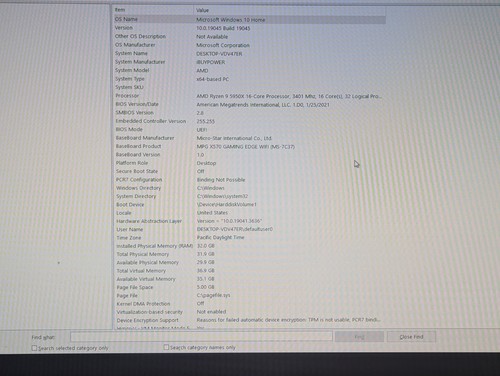 iBuyPower Ryzen 5950X, RTX 3080Ti, 1TB SSD, 32GB DDR4 RAM - Picture 5 of 5