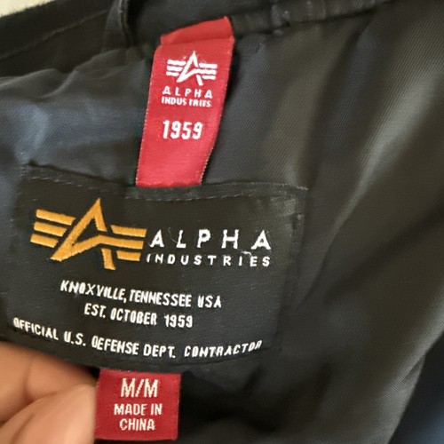 Alpha Industries 1959 Black Jacket Size Medium For Men’s - Bild 7 von 18