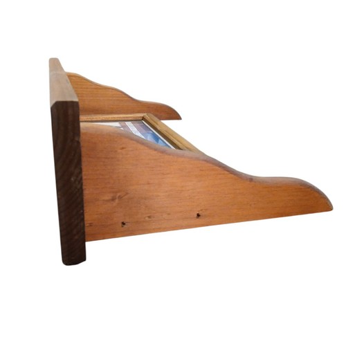 Vtg 1997 Heart of America Celebrate USA Wooden Wall Shelf Stars 22"x10.5"x5.25" - Picture 3 of 6