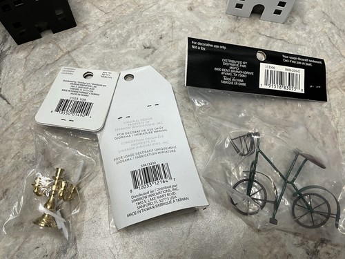 DIY Modern Mini LOT 7 PCS DOLL HOUSE Desert Set Cacti, BICYCLE, HOUSE, WALL ART - Picture 9 of 15