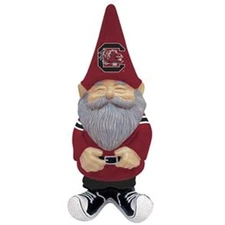 University of South Carolina Gamecocks Garden Gnome, 11 Inch Hand Painted...