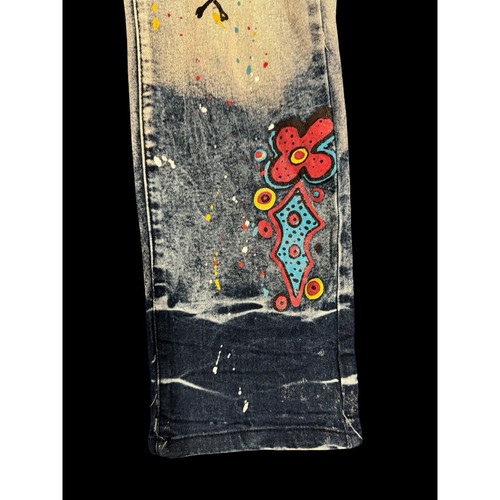 Reason Patchwork 5 Pocket Denim Straight Jeans Men’s Size 36 x 33 - Picture 4 of 11