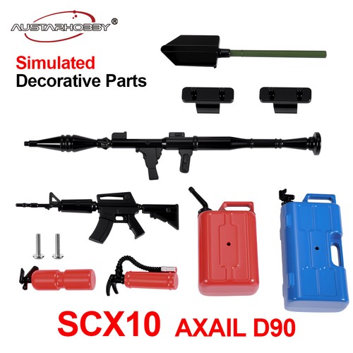 AUSTARHOBBY Dekoration Teile Feuerlöscher Ölfassschaufel für SCX10 RC Auto - Bild 1 von 6