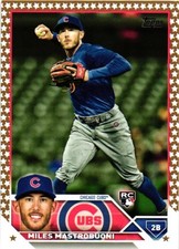2023 Topps #592 Miles Mastrobuoni Gold Star