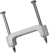 PS-175 Plastic Staple, 3/4 in., 14/3, 12/3, 10/3 (NM) Cable, White