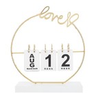  Immerwährender Kalender Schreibtisch Flip Bürokalender Stehender