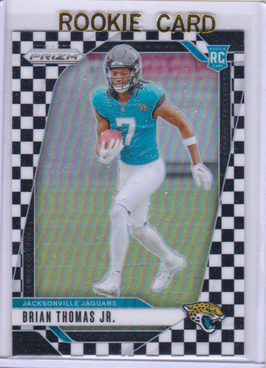 2024 Brian Thomas Jr. Panini Prizm Black & White Checkerboard #314 Rookie Card