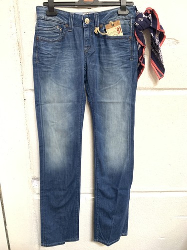Mavi Damen Jeans Olivia Low-Rise, Straight Leg Blau W27 L33 - Picture 1 of 4