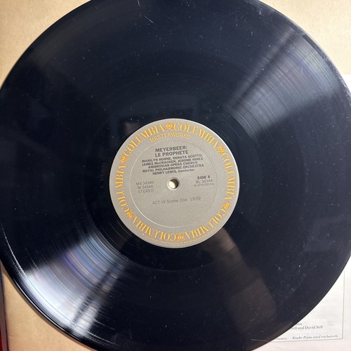 MEYERBEER-LE PROPHETE-HORNE-SCOTTO-ORIGINAL 1976 COLUMBIA 4LP VINYL BOX SET-USED - Foto 3 di 6