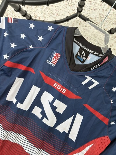 Team USA 2019 USAPBF Paintball Jersey Autographed Titus 77 Field Shirt Medium - Picture 4 of 8